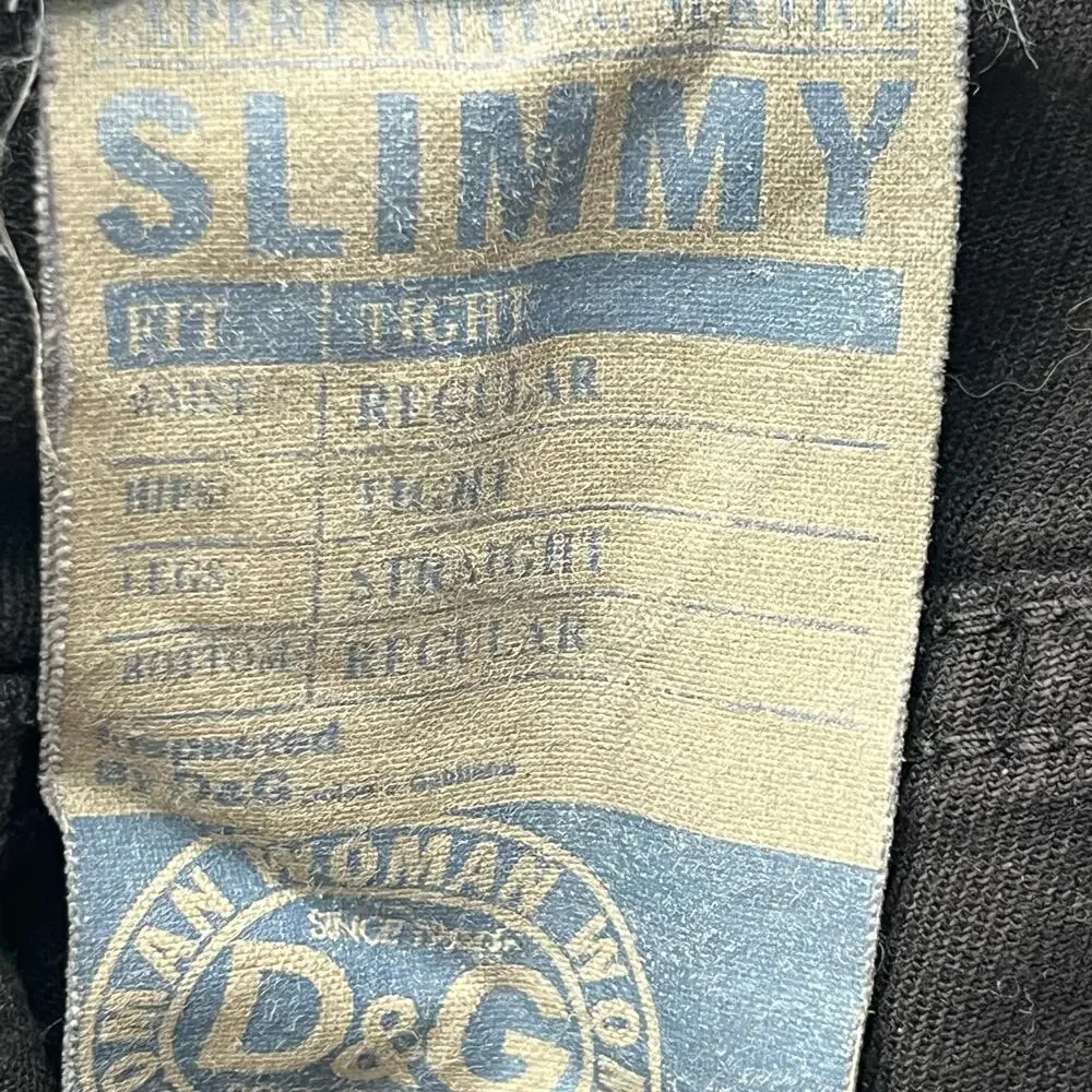 D&G Dolce & Gabbana Slimmy women’s black slim jeans pantd - Picture 5 of 10